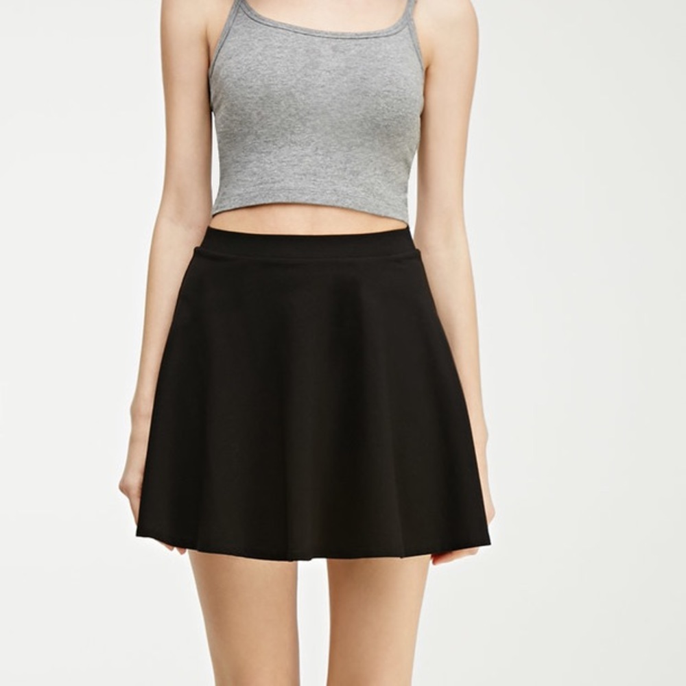 Forever 21 Black Skater Skirt